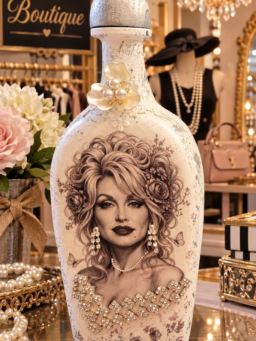 Decorative Dolly Parton Boutique Bottle